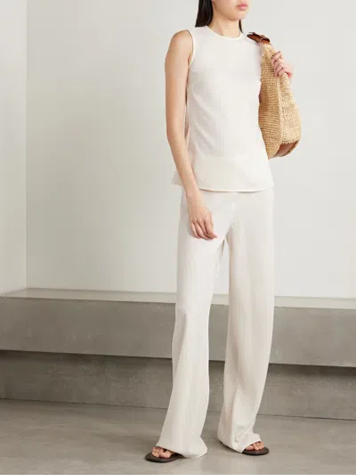 Staud Stroll Pants In White