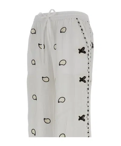 P.a.r.o.s.h . Embroidered Trousers In Multi