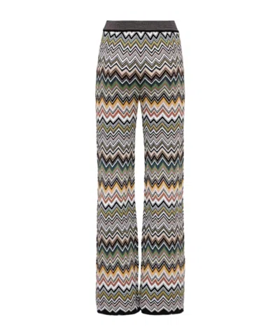 Missoni Jacquard Flared Pants In Multi