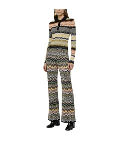 Missoni Jacquard Flared Pants In Multi