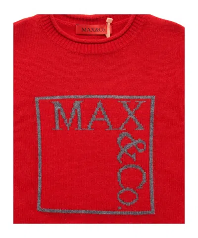 Maxco. Wool Blend Knit Sweater In Red
