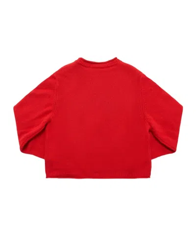 Maxco. Wool Blend Knit Sweater In Red
