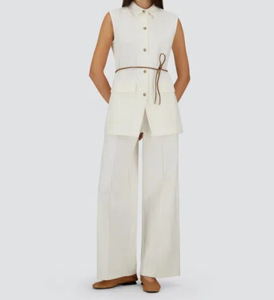 Herno Belted Button-fastened Vest In White