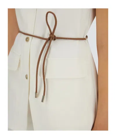 Herno Belted Button-fastened Vest In White