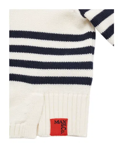 Maxco. Wool Blend Knit Sweater In White