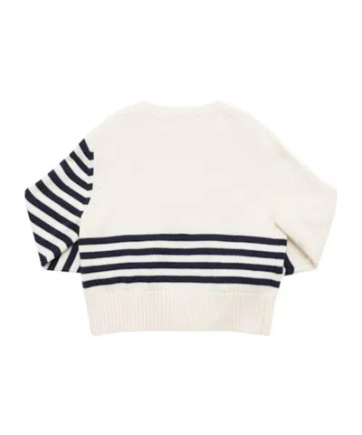 Maxco. Wool Blend Knit Sweater In White