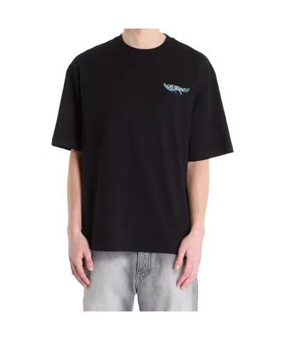 Off-white Off White Motif T-shirt In Black