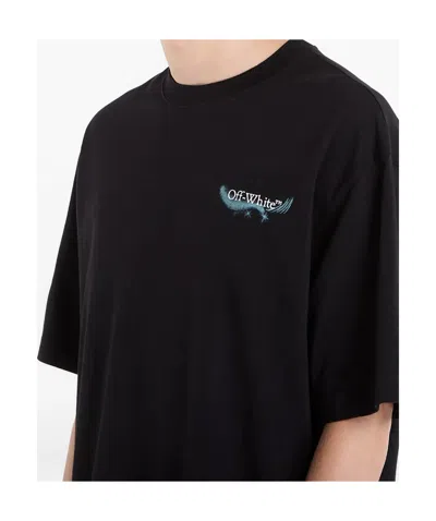 Off-white Off White Motif T-shirt In Black