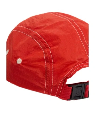 Bobo Choses Embroidered Poly Baseball Hat In Red