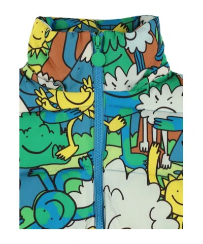 Stella Mccartney Printed Poly Jacket In Green