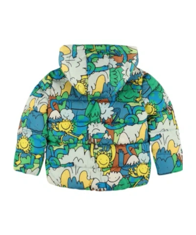 Stella Mccartney Printed Poly Jacket In Green
