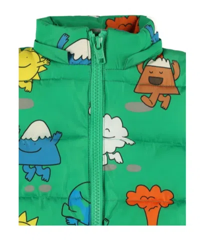 Stella Mccartney Printed Poly Jacket In Green
