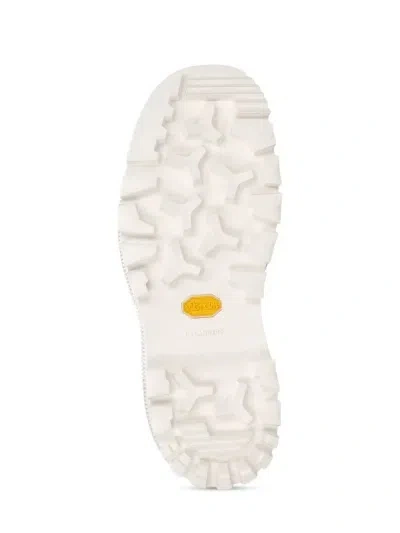 Jil Sander Pull Ring Detail Ankle Boots In White