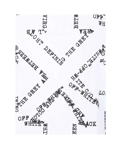 Off-white Ss22 Printing Round Neck Pullover Short Sleeve Ordinary Version White In White