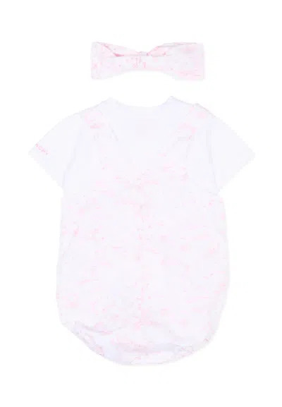 Givenchy Printed-overalls T-shirt Set In White