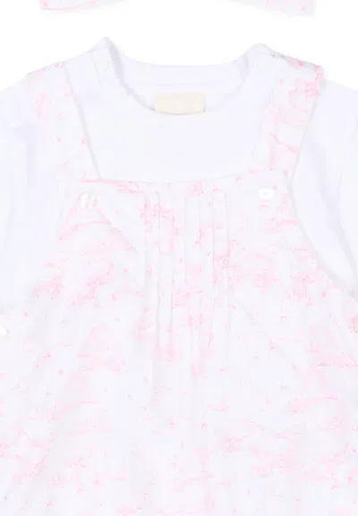 Givenchy Printed-overalls T-shirt Set In White