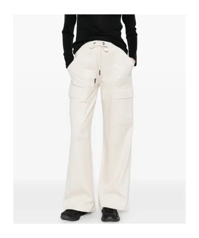 Moncler Drawstring Cargo-pocket Trousers In White