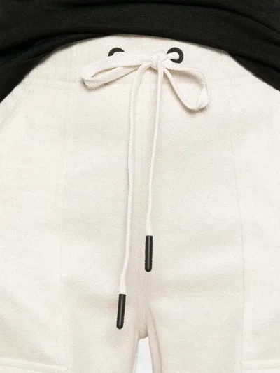 Moncler Drawstring Cargo-pocket Trousers In White