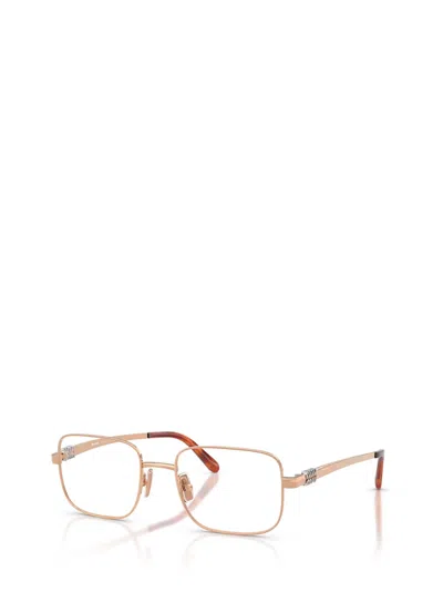 Miu Miu Full Frame Plain Mirror In Gold