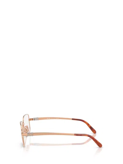Miu Miu Full Frame Plain Mirror In Gold