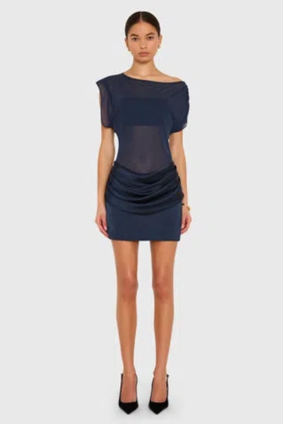 Amanda Uprichard X Revolve Olandria Mini Dress In Blue