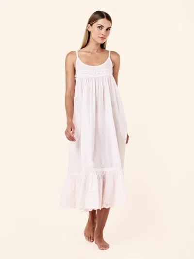Papinelle Millie Broderie Nightgown In White