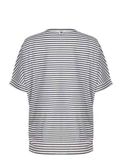 Herno Striped T-shirt In Multi