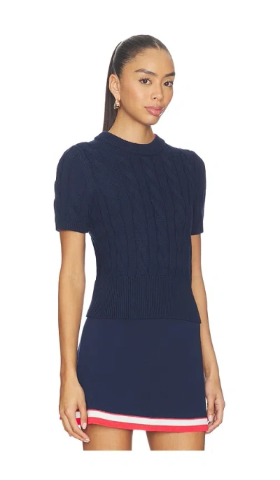 525 America Sky Cable Crew Neck Pullover In Multi