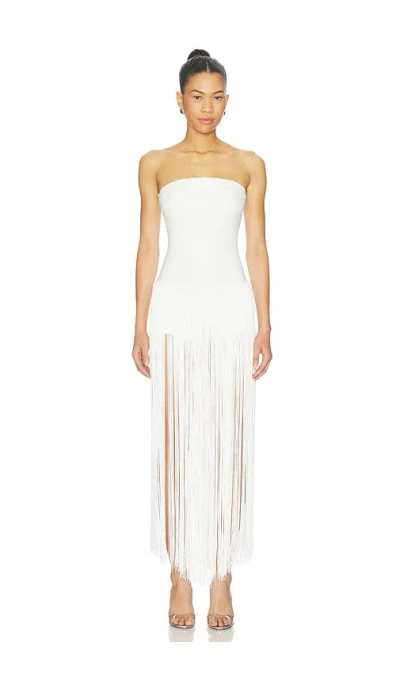 Superdown Tea Fringe Romper In White