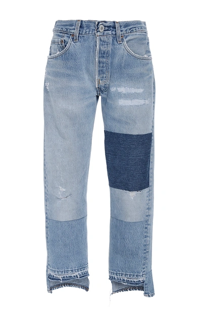 Nili Lotan Franki Patch Jeans In Blue