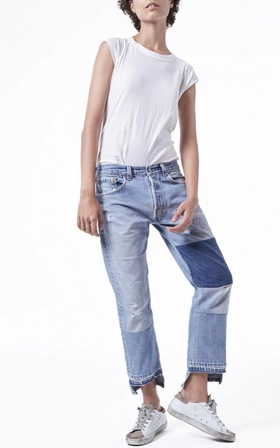 Shop Nili Lotan Franki Patch Jeans