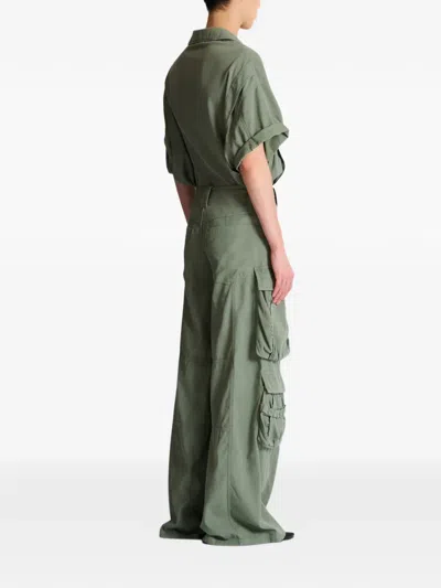 Balmain Multi-pocket Cargo Pants In Green