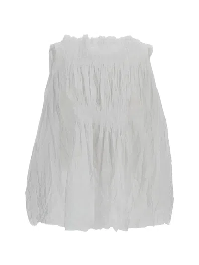 Daniela Gregis Sleeveless Top In White