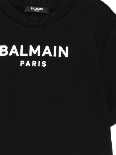 Balmain Logo-print T-shirt In Black