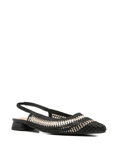 Keys Slingback-strap Pumps In Black