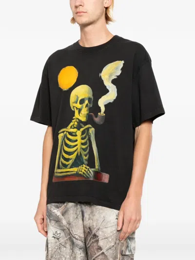Melt Skeleton-print T-shirt In Black