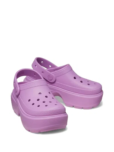 Crocs Stomp Platform Clogs In Purple