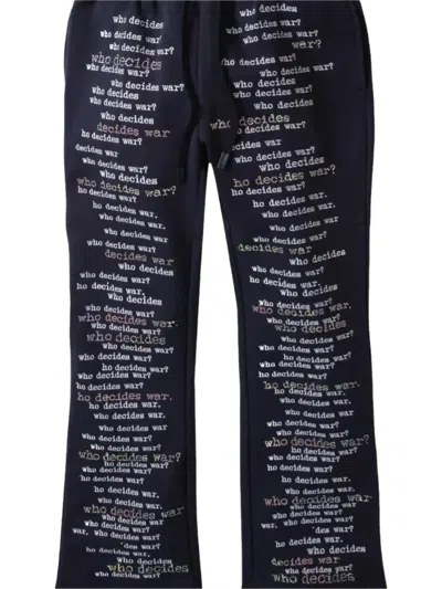 Who Decides War Scripture Track Pants In Blue