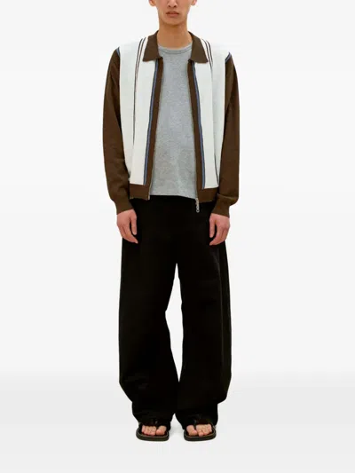 Coor Belt-loop Buttoned Trousers In Blue