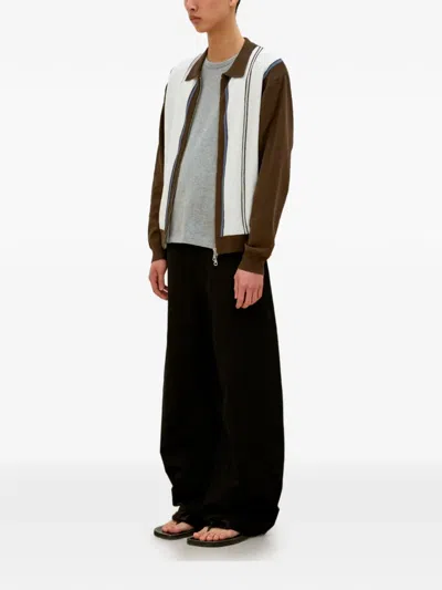 Coor Belt-loop Buttoned Trousers In Blue