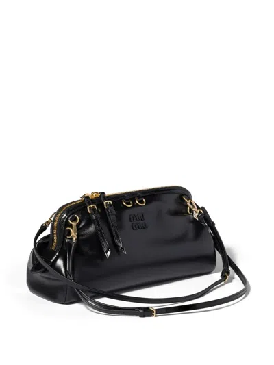 Miu Miu Caprice Shiny Leather Clutch In Pattern