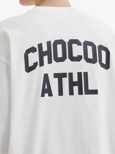 Chocoolate Logo-patch Long-sleeve T-shirt In White