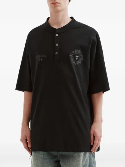 Five Cm Logo-print T-shirt In Black
