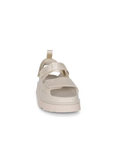 Ugg Rubber Sandals With Embossed Logo In Neutral
