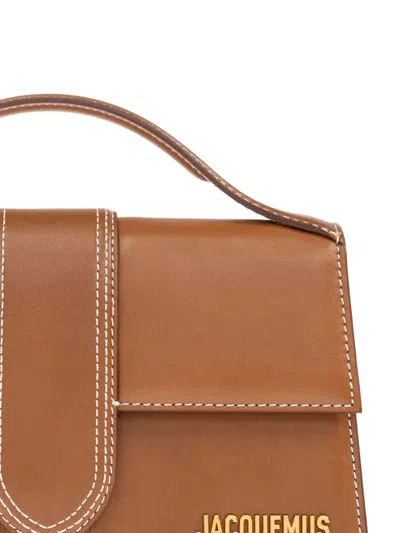 Jacquemus Le Grand Bambino Leather Crossbody Bag In Brown