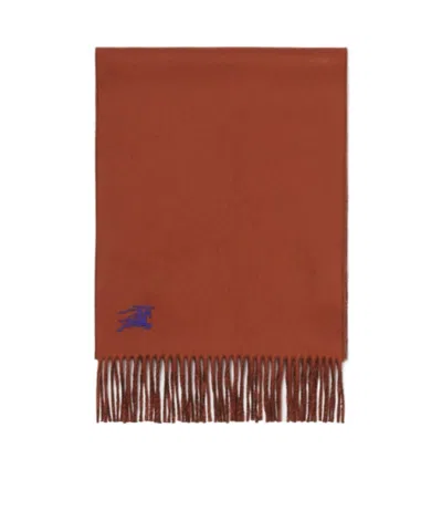 Burberry Cashmere Reversible Ekd Scarf In Brown