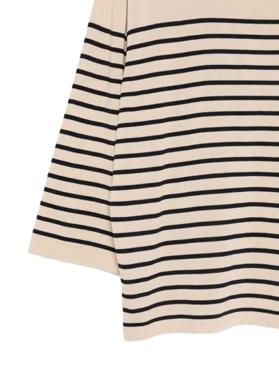 Aspesi Striped Jersey In Brown