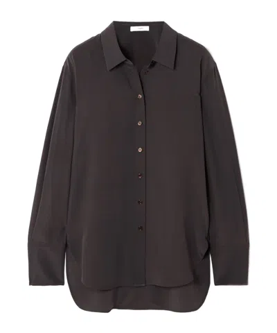 Joseph Womens Cocoa Joe Crepe-de-chine Silk Blouse In Brown