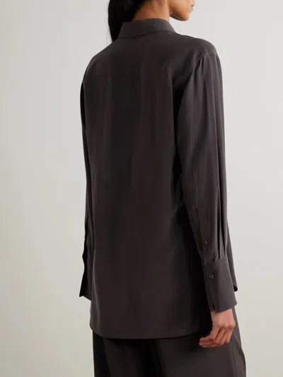 Joseph Womens Cocoa Joe Crepe-de-chine Silk Blouse In Brown