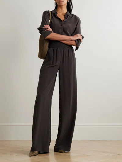 Joseph Womens Cocoa Joe Crepe-de-chine Silk Blouse In Brown